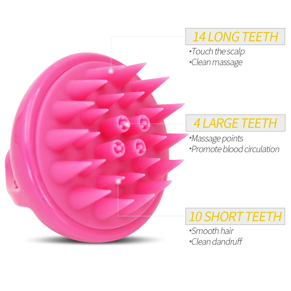 
Free Sample Private label low MOQ High Quality hair scalp massage shampoo Soft brush 