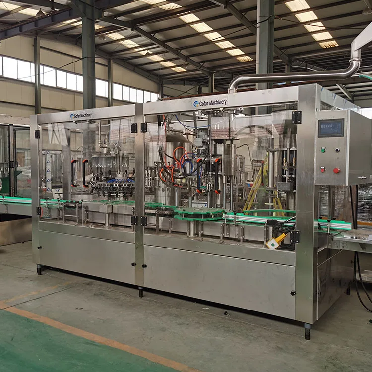 High Speed wine 3-in-1 filling Fruit juice beverages machine Bottling Filling Machine Production Line with Non-breaking bottle