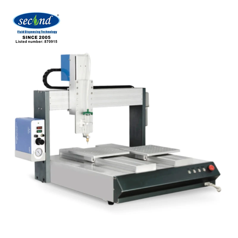 LCD Bonding 3Draw back vlaves and 2Y axis Desktop Automatic Doming sticker Dispensing Robot Machine SEC-540EDY