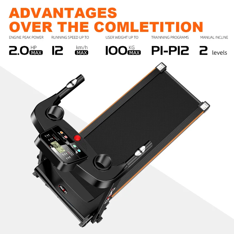 CIAPO S1 Small Motorized Treadmill 2.5HP Home Fitness Equipment Folding Treadmill