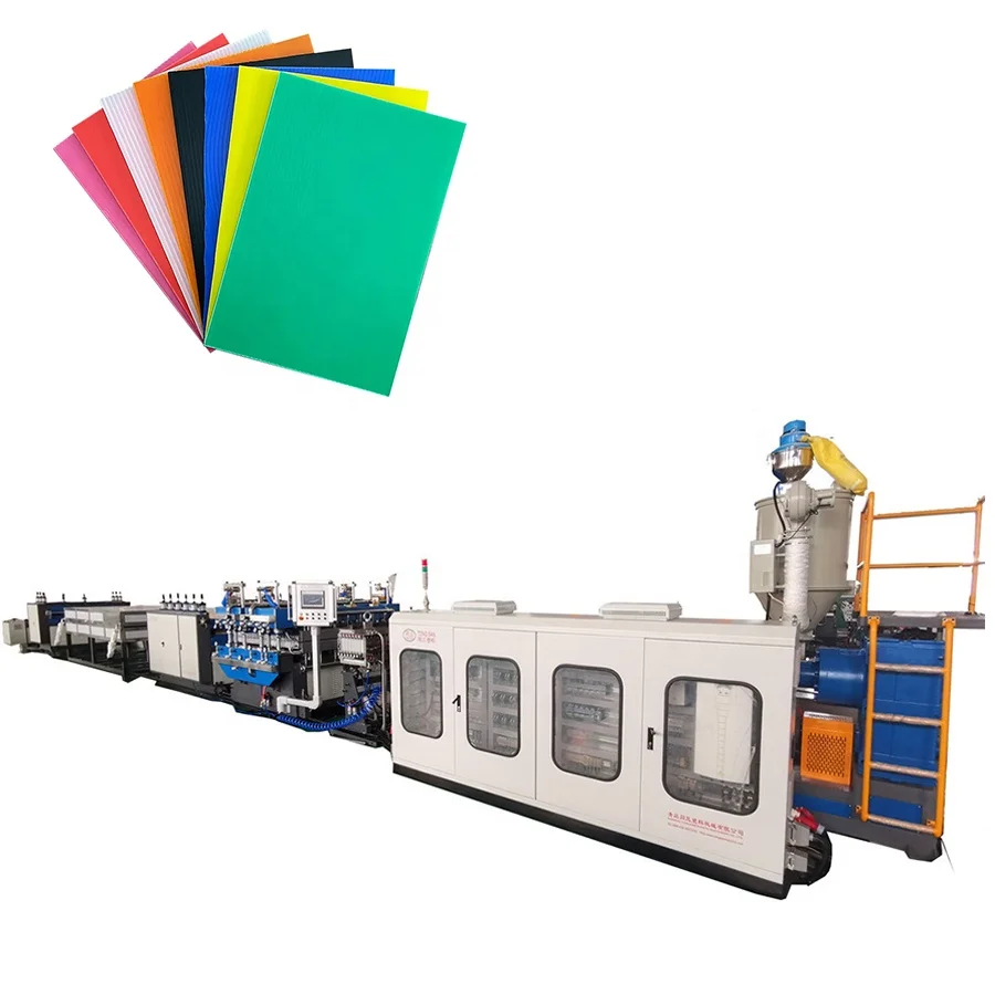 machine for production PP corrugated plastic board making machine