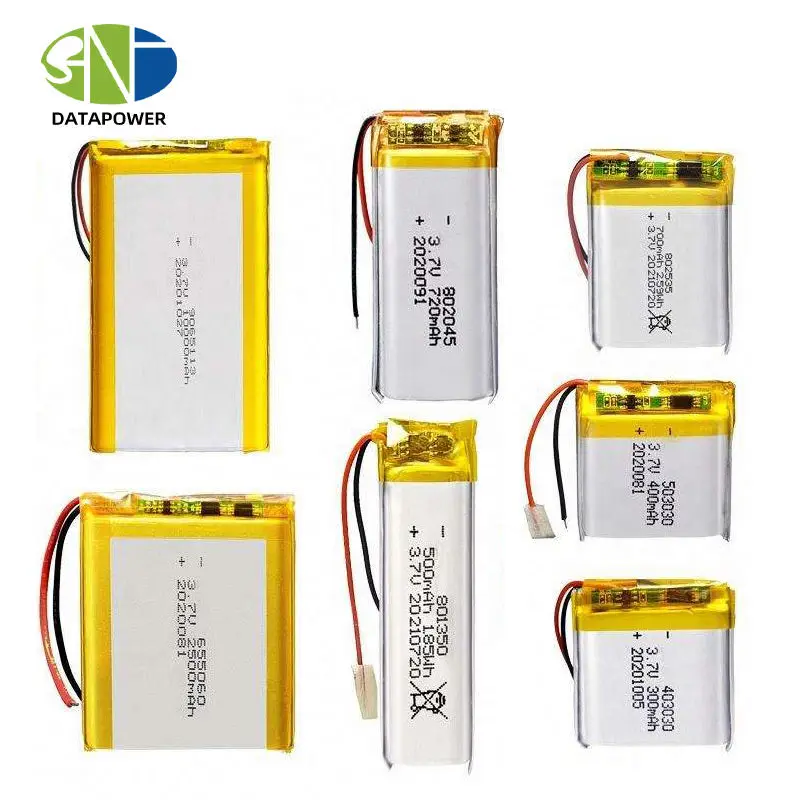 OEM Custom Pouch Cells LiPo Batteries Rechargeable Li ion Battery Manufacturer 3.7V Li Polymer 2000mAh 704060 Battery