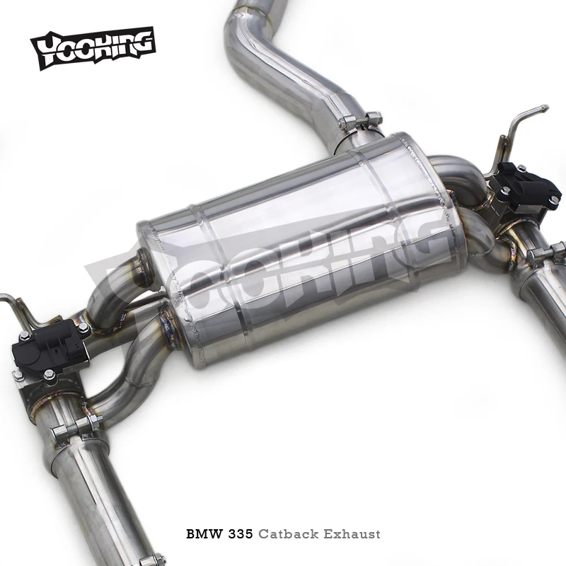Заводская выхлопная труба Valvetronic для BMW 335/335i F30 3 0 T 2012-2016 гоночная из нержавеющей стали