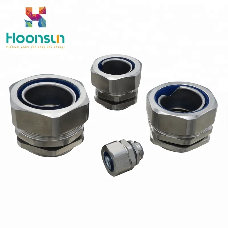 PA66 Stainless Liquid Tight Zinc Alloy Brass Hose Fitting Flexible Conduit Connector