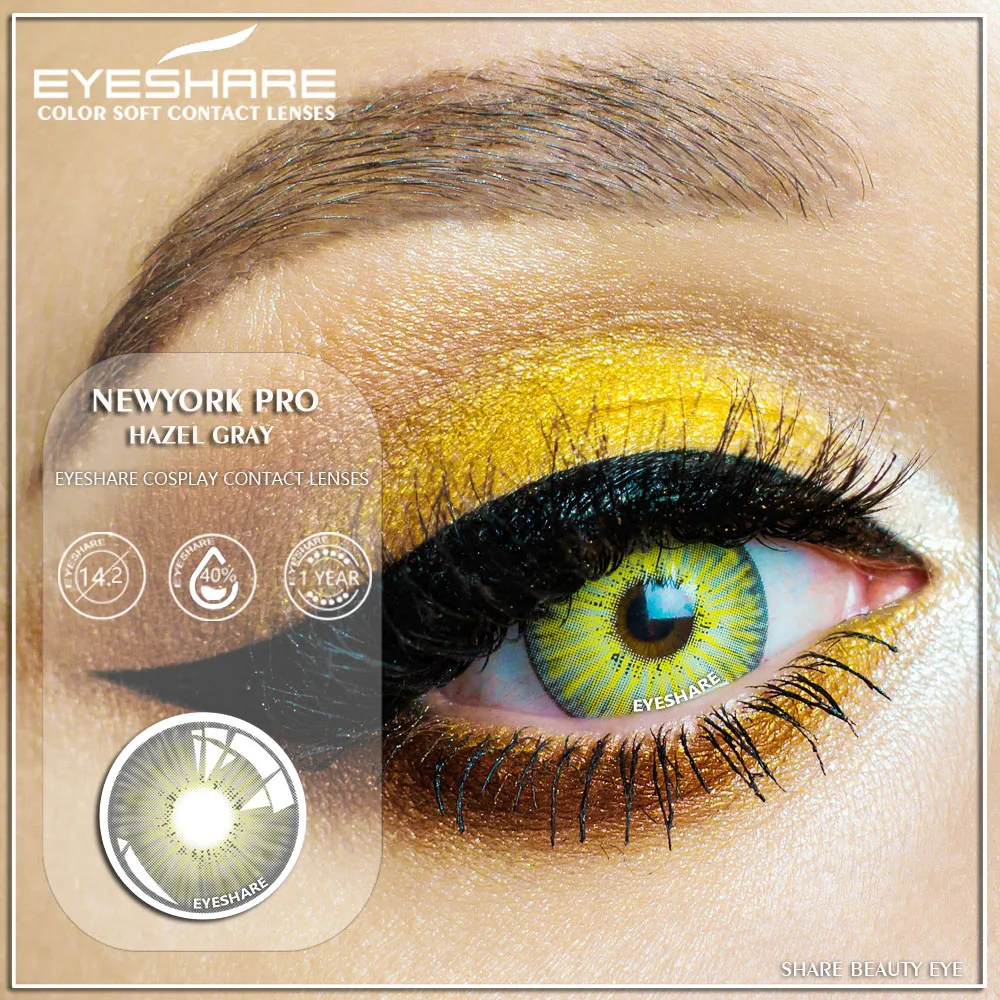 EYESHARE New arrival Custom Private Label 12 Color New York Pro Colors Eye Contacts Lenses