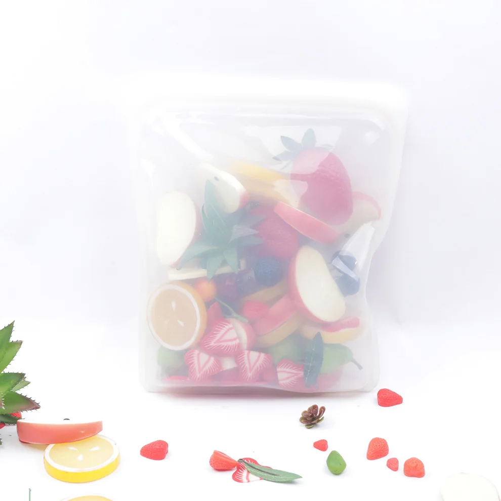 Reusable Silicone food storage bag snack Sandwich bags Silicone Food Preservation Bag