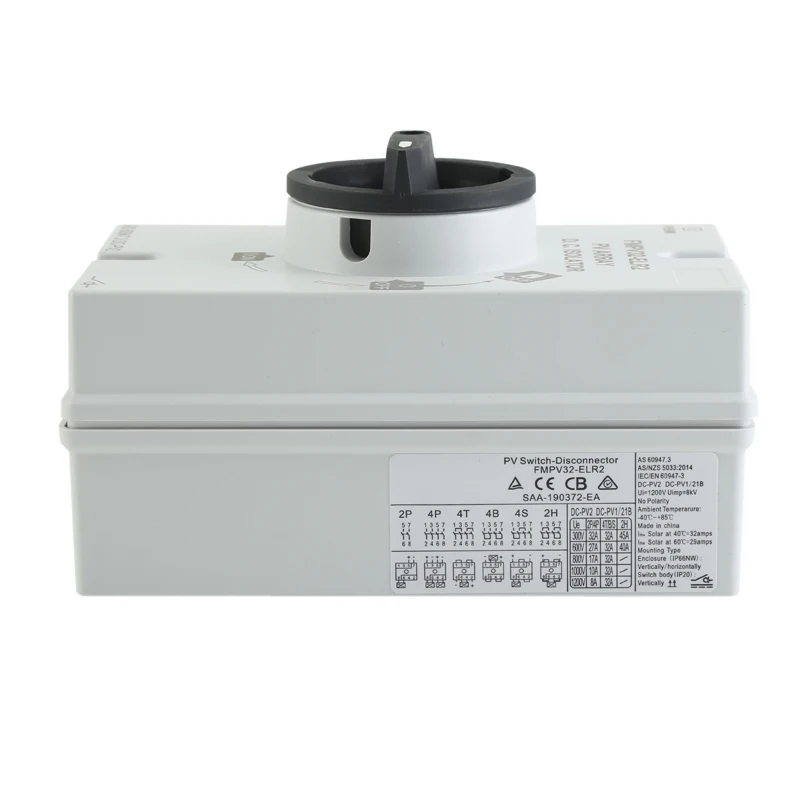 IP66NW 1200V Солнечный переключатель постоянного
