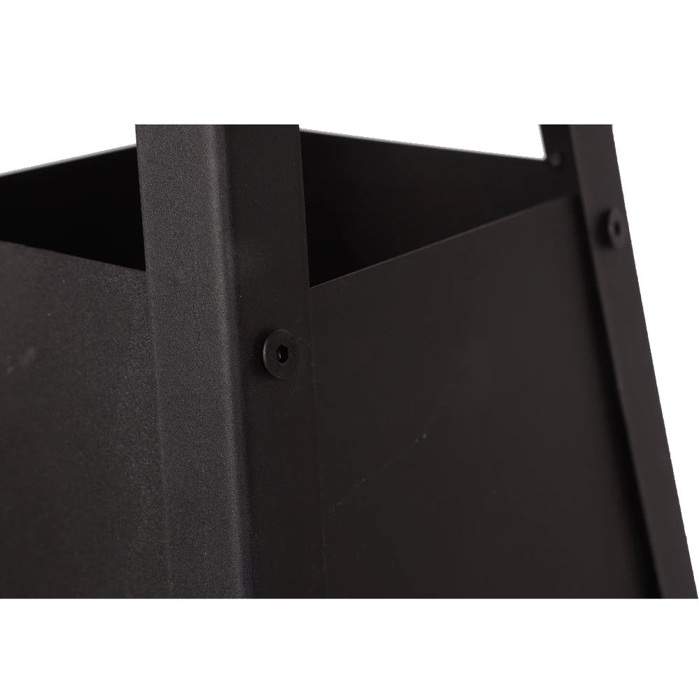 Factory Wholesale Outdoor Fire Pit Wood Chips Black Steel Bonfire Fire Pit