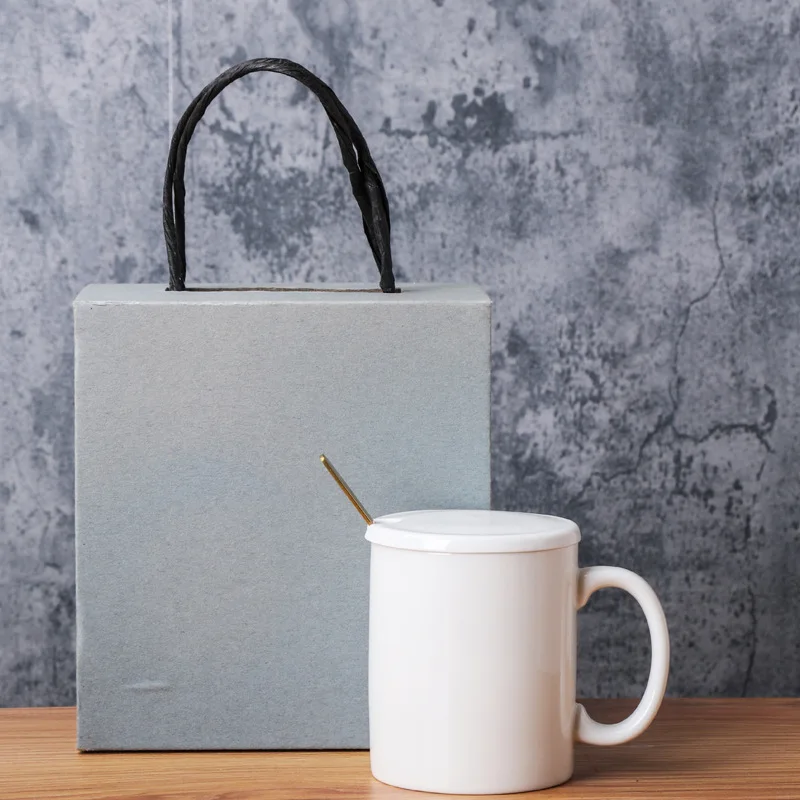 Natural Colorful Custom Creative Print Coating Ceramic Coffee Mugs Classic Bone China Black and White Ceramic Cup Coffee Mug