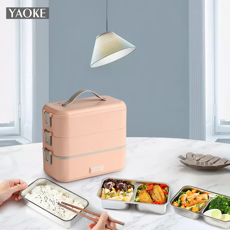 Hot Sale 110V/220V 1.05L Heating Bento Warmer Food Heater Lunchbox Thermal / Portable Heated Electric Lunch Box