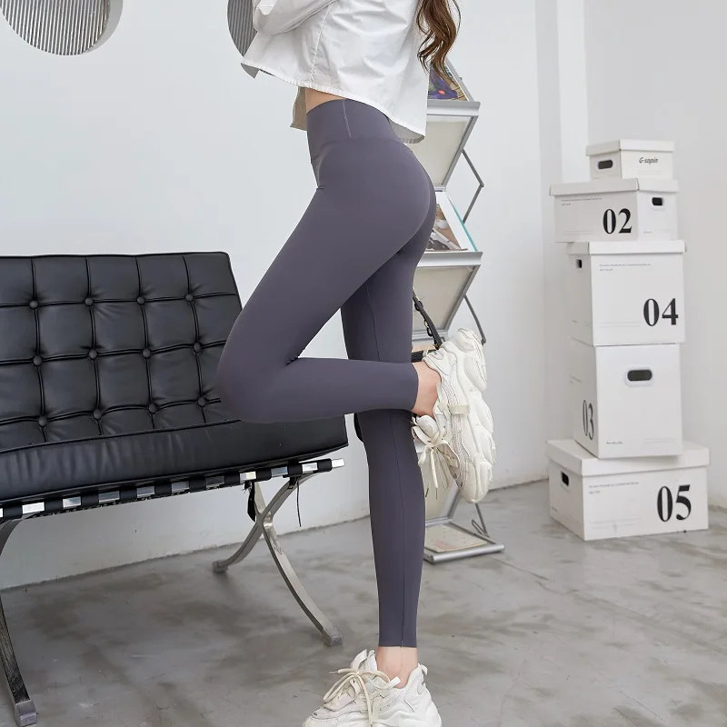 Ready To Ship Fashion Daily Wear Sharkskin Yoga Pants In Stock Women Sports Girl Gym Leggings