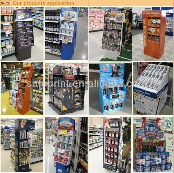 
Chocolate Floor Stand Retail Cardboard Paper Pop Corrugated Display Shelf Biscuit Display 