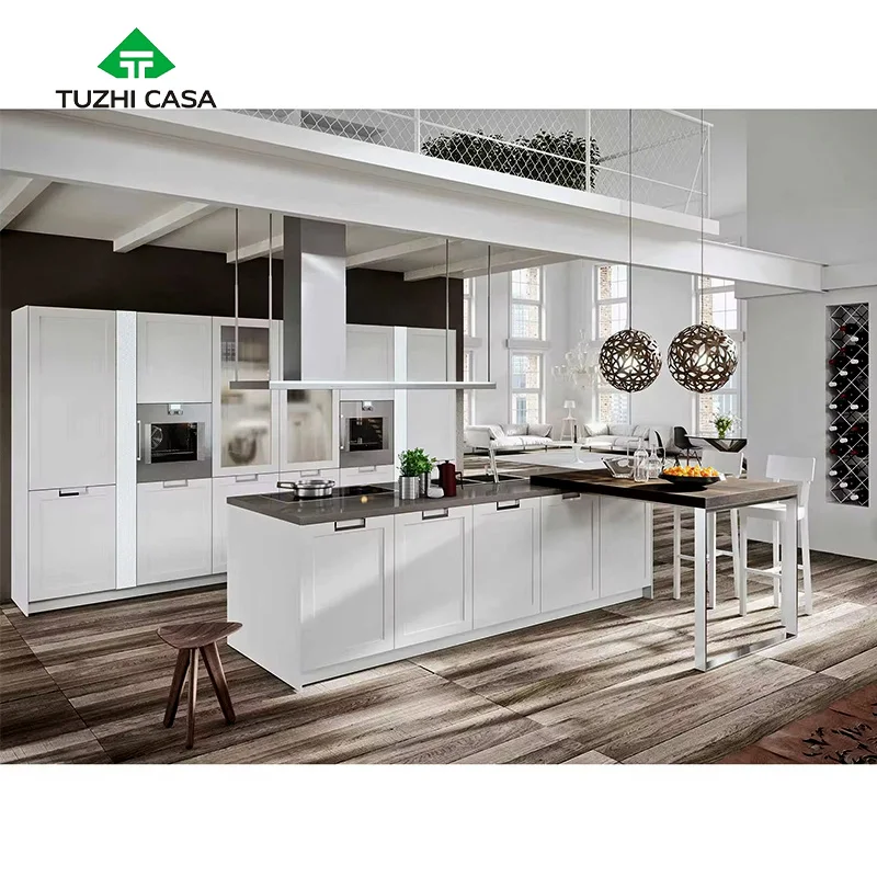 TUZHI CASA купить Китай osb кухонная мебель шкафы завод дешевый набор завершенный кухонный шкаф