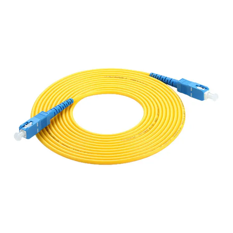 ZHEFAN Simplex Duplex Sc Lc Fc St Connector Jumper Lszh Fiber Optic Patch Cord 1 Core Ftth Drop Cable