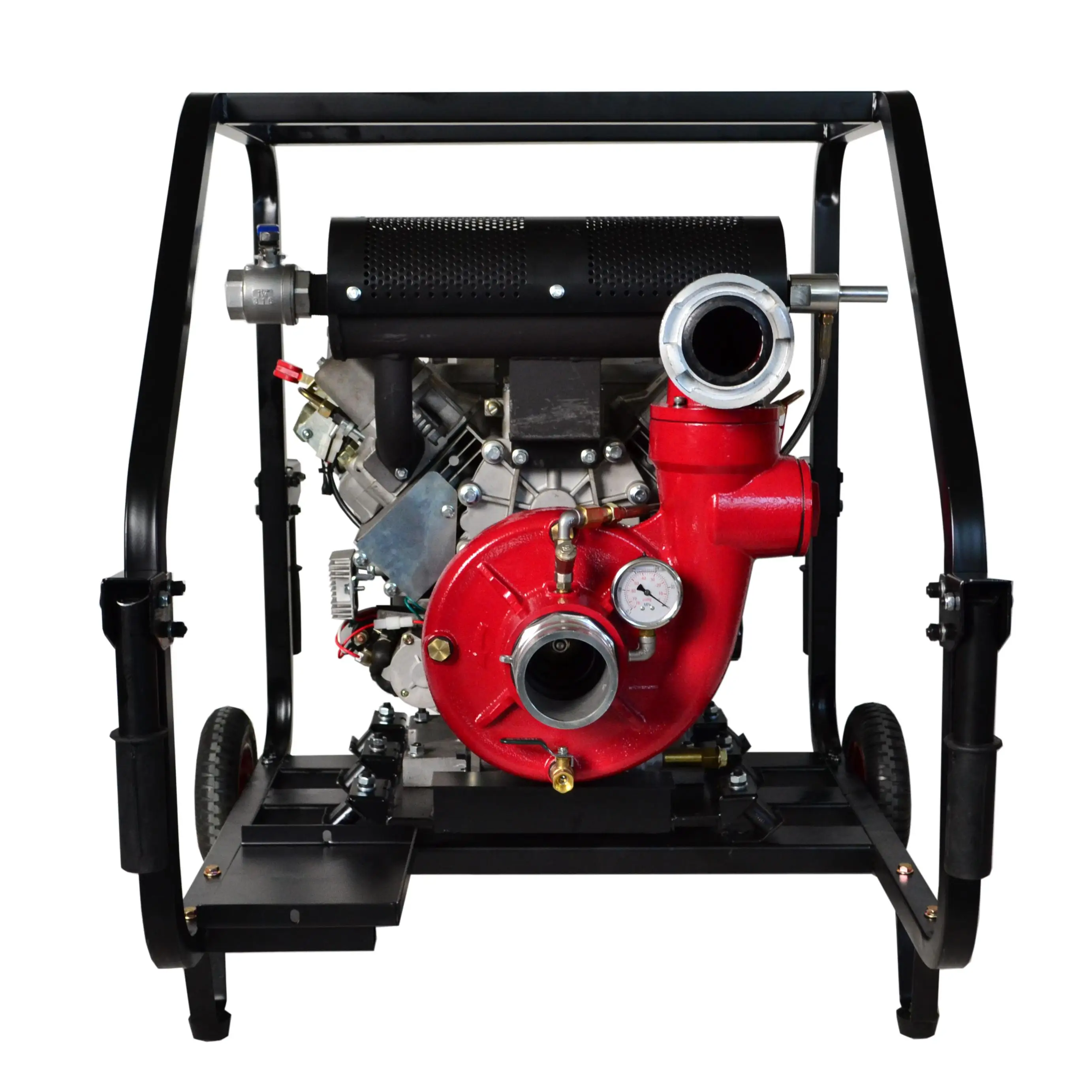 80mm 3inch 22hp 16kw Two Cylinder Diesel Engine Pump Set Exhaust Self Suction Water Self-priming Pumps