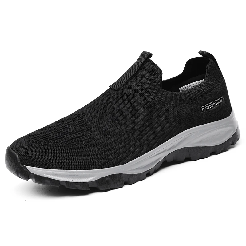 Breathable Knitted Upper Casual Sport  Walking Shoes Sneakers for Couple
