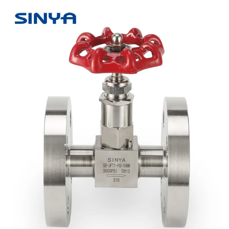 Sinya  Flanged Connection Needle Valve Flanged Type Needle Valve Water Line Tube Valves and Fittings