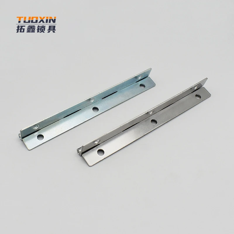 Tuoxin CL253-5 Flat open long hinge distribution box industrial hinge Stainless steel butterfly iron hinge