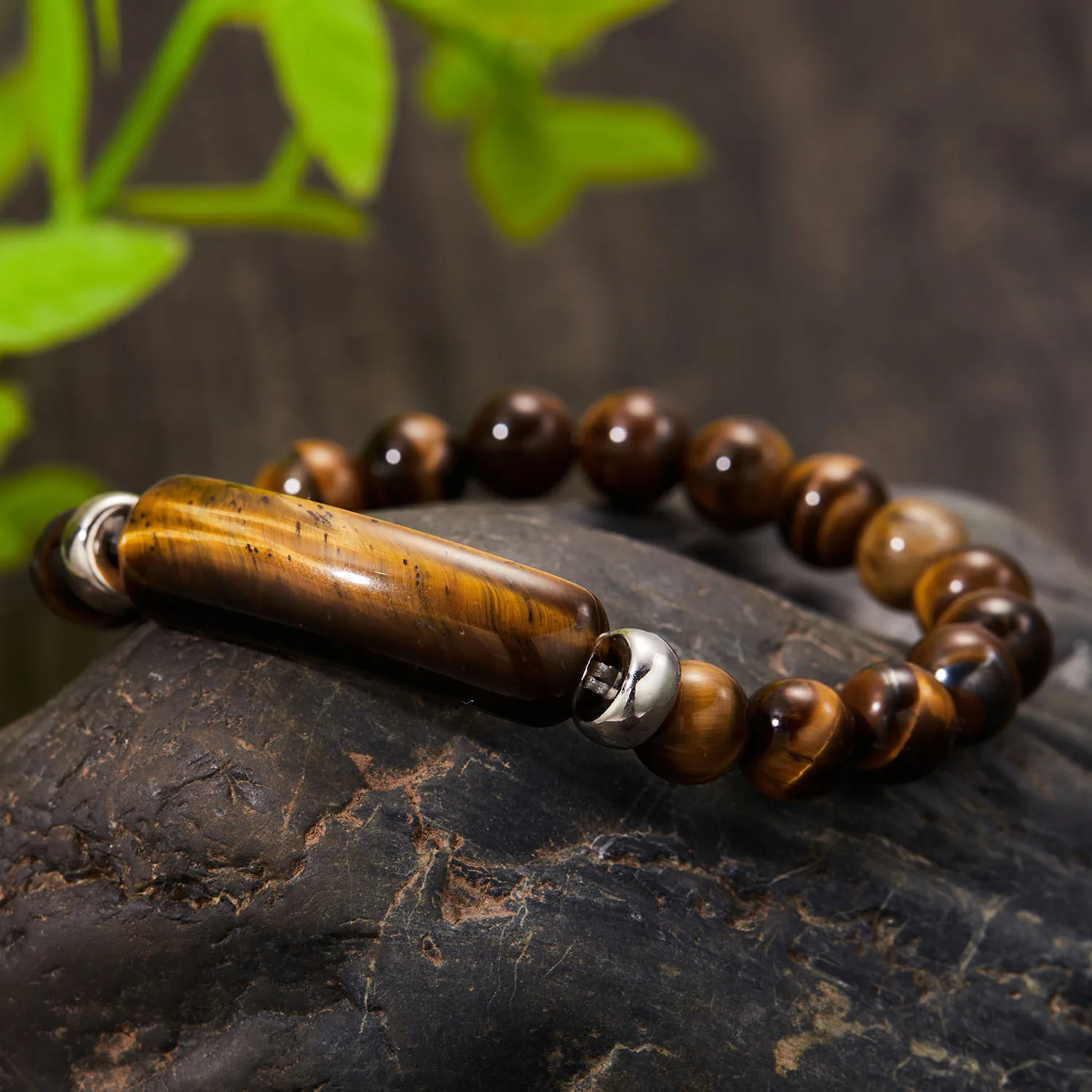 Wollet Wholesale Agate Women Natural Stone  Handmade Precious Gemstone Crystal Round Bead Bracelet