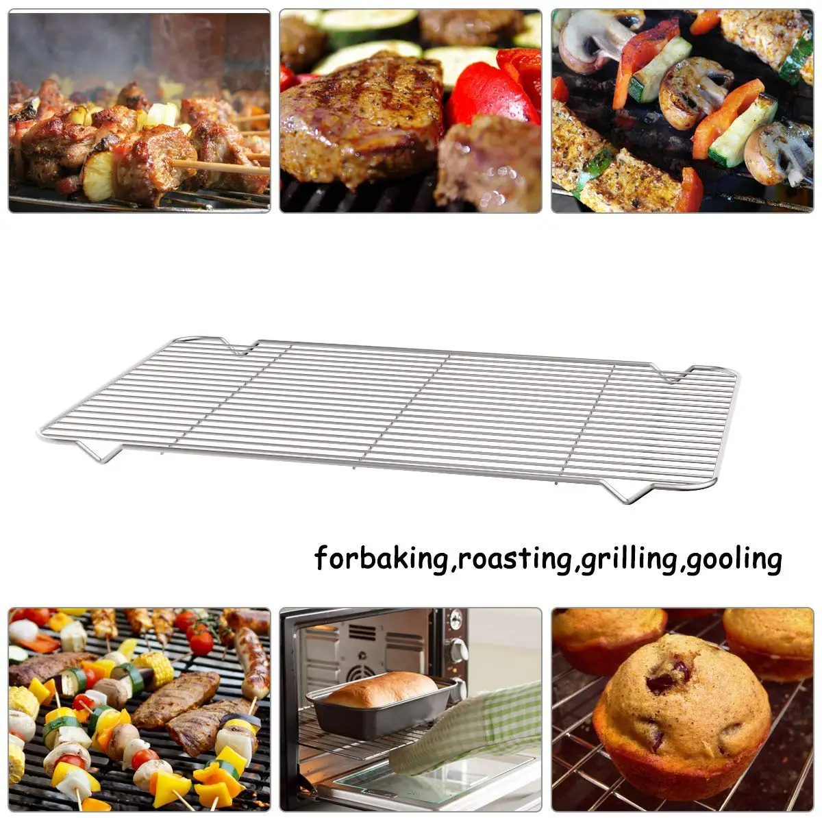 Stainless Steel Cooling Racks 4 Pack Zacfton Baking Racks Set 4 for Cooking Baking Roasting Grilling Cooling