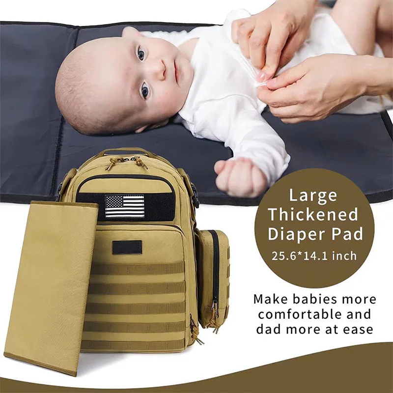 Best selling Amazon new tactics Dad diaper bag men travel bag baby diaper bag Multi-function backpack for dad