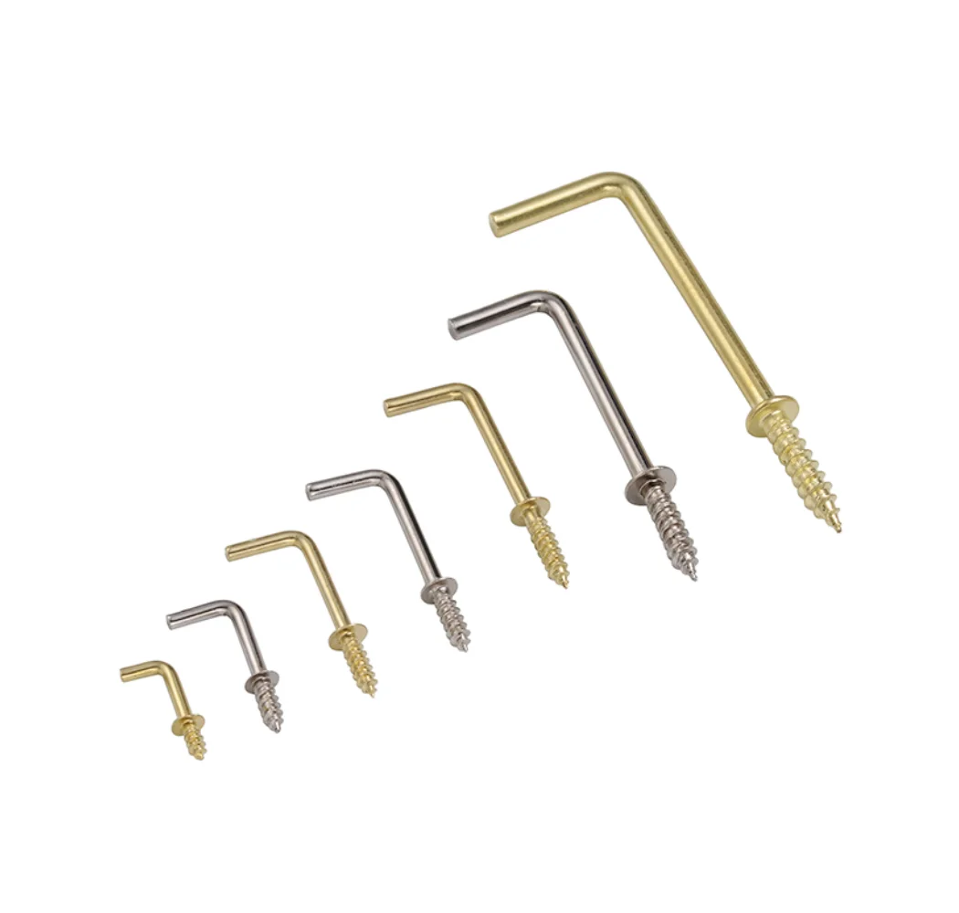 OEM ODM Customized M4 M5 M6 Steel Zinc Plated L Shaped Hook Screw