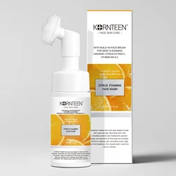 Hot Sale Moisturizing Deep Cleaning Hydrating Face Wash Facial Cleanser Amino Acid Citrus Sweet Orange Foaming Cleanser