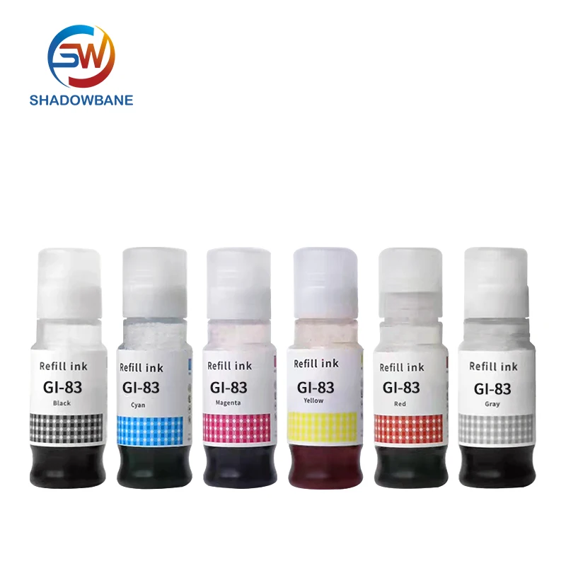 No Damage to Printer Heads Compatible Refill Ink GI-83 GI83 Applicable for CANON PIXMA G540/G550/G640/G650 Printers