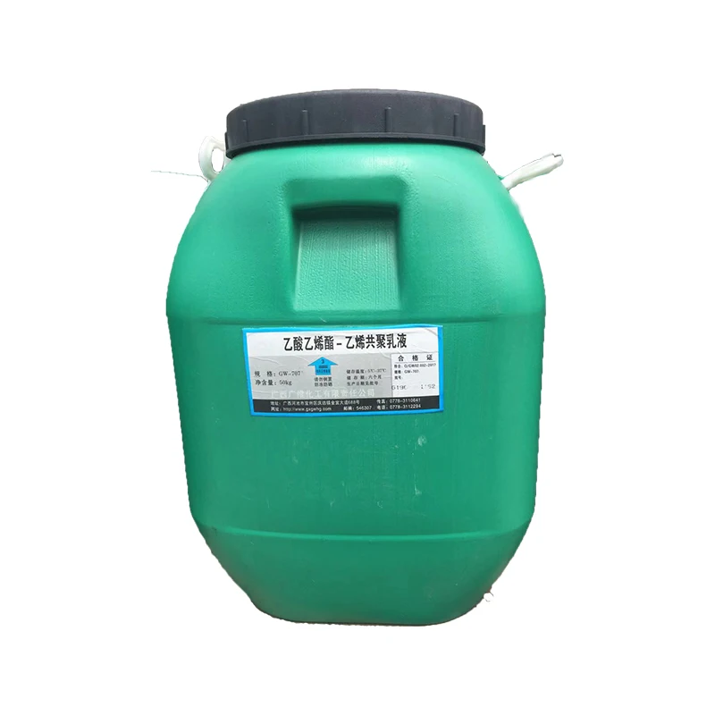 White Latex vinyl acetate ethylene copolymer emulsion Guangwei GW-707