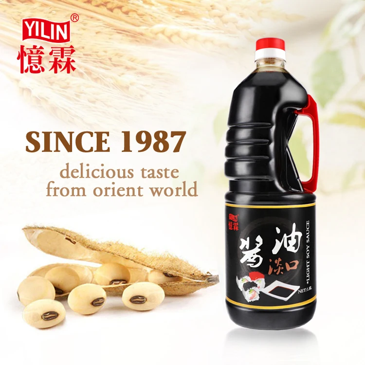 1.8L Nature Fermented Wholesale food ingredient Seasoning  Japanese light sushi soy sauce for cooking