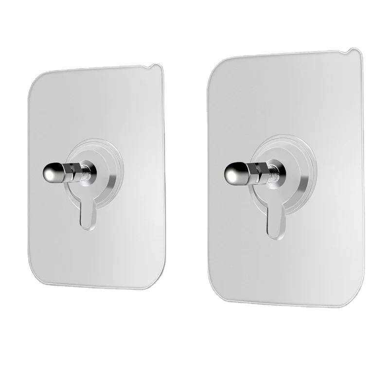 Strong Adhesive Nails Poster Seamless Wall Hook Waterproof Durable Transparent Kitchen Bathroom Screw Hanger Hook