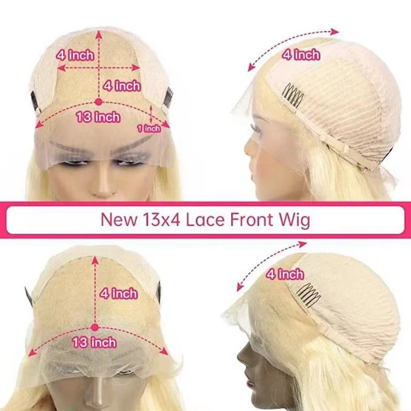 human hair pre plucked 613 blonde color short bob wig 150% density full and thick fit for your skin
