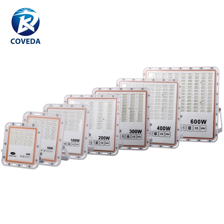 Best Selling Outdoor Waterproof IP66 20 30 50 100 200 300 400 600watt Led Flood Lights