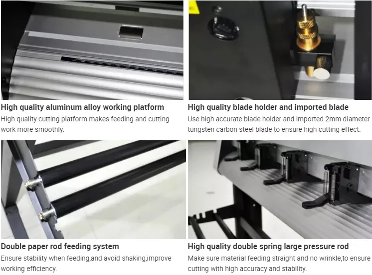 China Best cheaper cost 1.2m vinyl paper sticker cutting plotter machine vinyl pressing machine