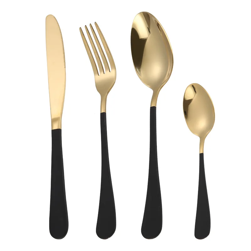 Wholesale Restaurant Hotel Cutlery Silverware Stainless Steel Flatware Set for Wedding with Gift Box Set