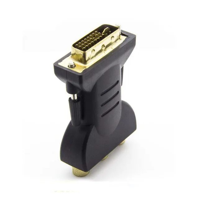 3 RCA Component RGB Male to DVI-I Analogue Female Adapter - TV/PC Monitor Video