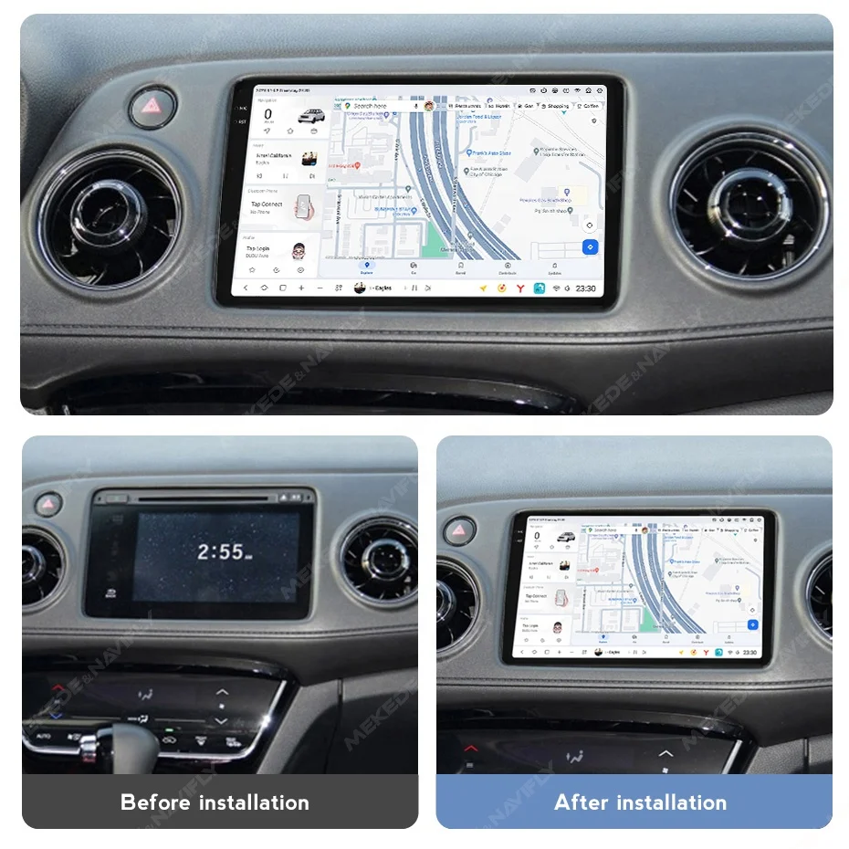 Автомагнитола Navifly 2din DUDU7 магнитола dvd-плеер QLED 2K экран карта для Honda VEZEL XRV 2013 2014 2015 2017 2018