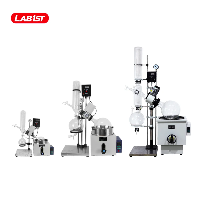 Lab1st vacuum rotary evaporator price mini pilot lab small capacity 1l 2l 5l 10l 20l  rotovape with pump water bath turnkey