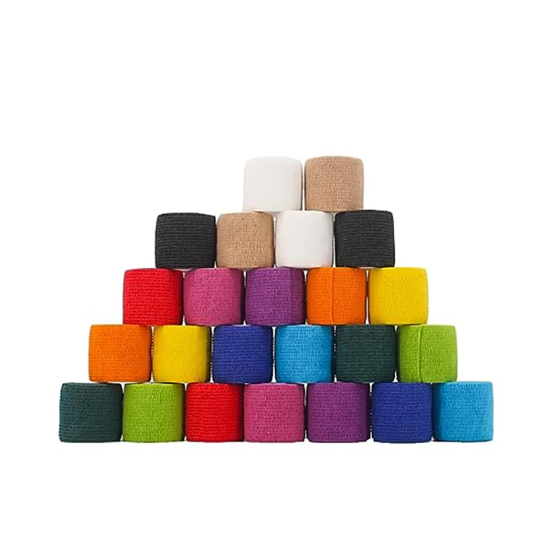 Protective Self Adhesive Tape Wrap Vet Non Woven Tattoo Grip 5cmx4.5m Medical First Aid Nonwoven Elastic Cohesive Bandage