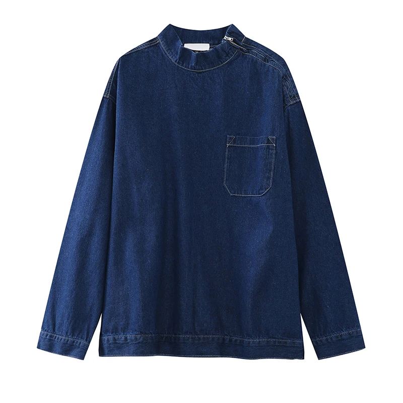 Design casual denim suit for men