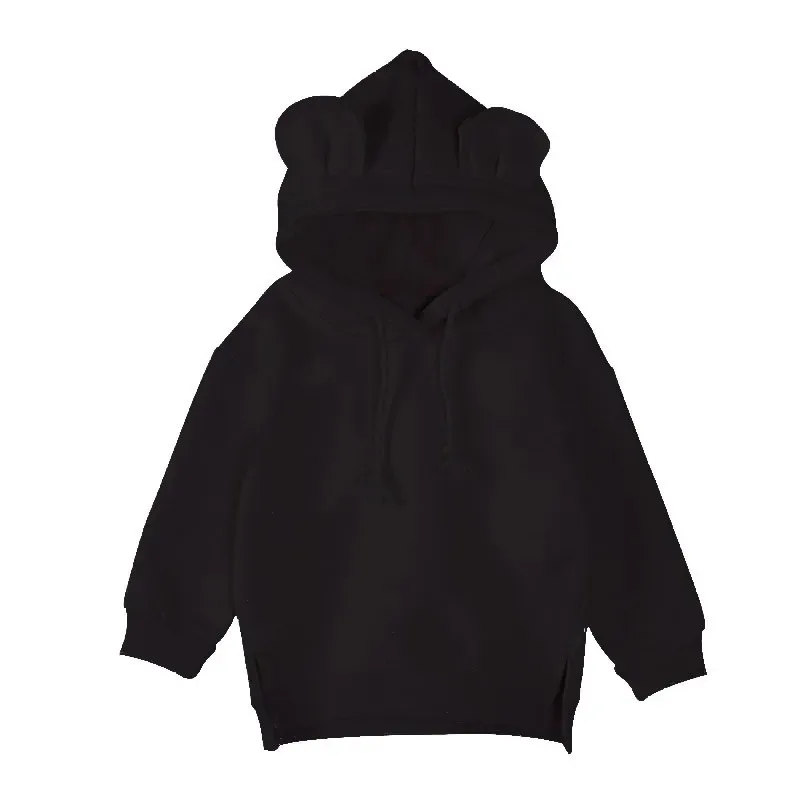 Children Boys Girls Hooded Sweatshirt Cute 3D Ears Animal Hoodies Unisex Kids Clothing Girls Tops Coats Baby Casual Outwear