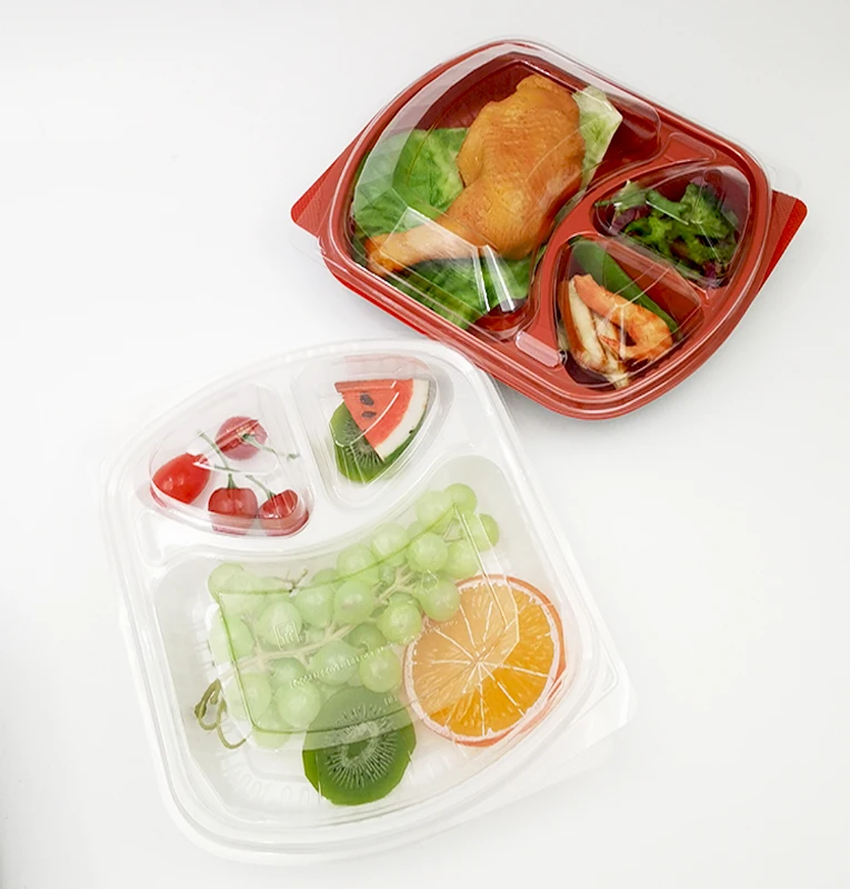 Hot sale Disposable Packaging Container for to go Takeaway Fast Food PP Plastic Boxes