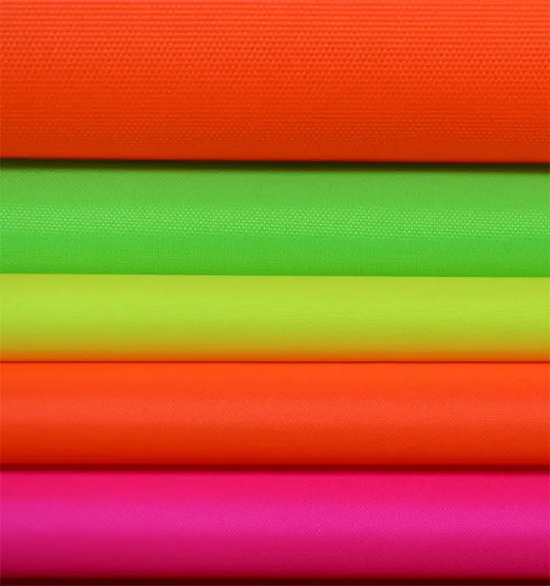 High Quality Orange Polyester Waterproof Hv reflective Fabric for high visibility jacket