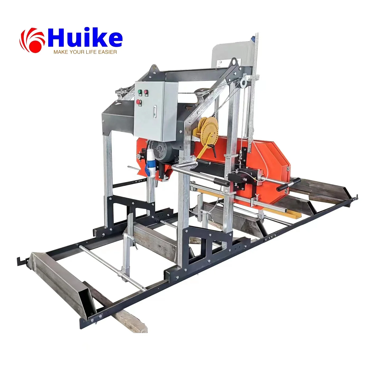 Huike Cheap Double Circular Scierie Mobile Portable Sawmill
