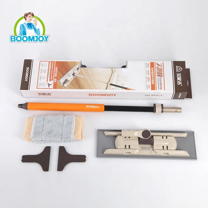 360 Magic Sweeper Floor Mop Starter Kit Professional Mop Telescopic Handle Hardwood Floor Microfiber Clip Flat Mop