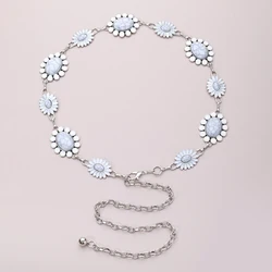 Customizable Hot Sale Bling Beautiful Girls Women Ladies Individualistic Belt Chain Belt