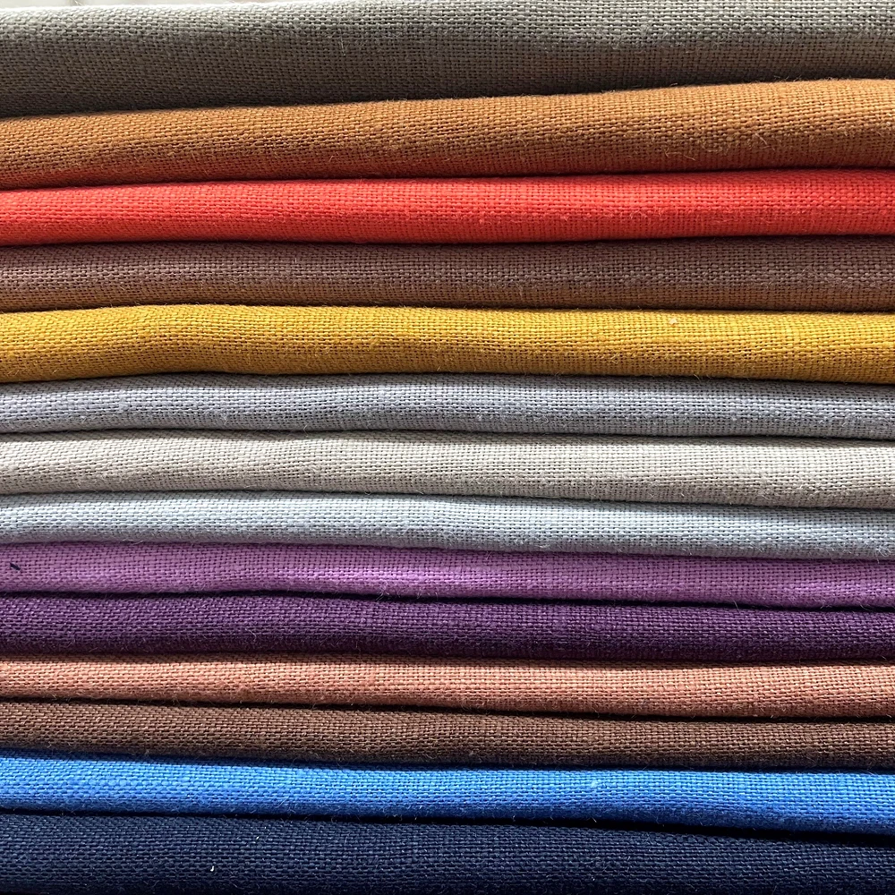 2025 Wholesale Tencel Linen Garment Fabric Designer Fabricbreathable  comfort Tencel74%  Linen26%