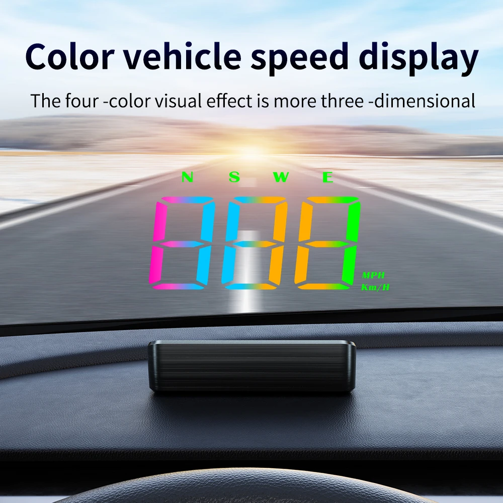 Newest hud colorful 100% car Gauge M2s GPS Speed electronics Universal speedometer HUD head up displays