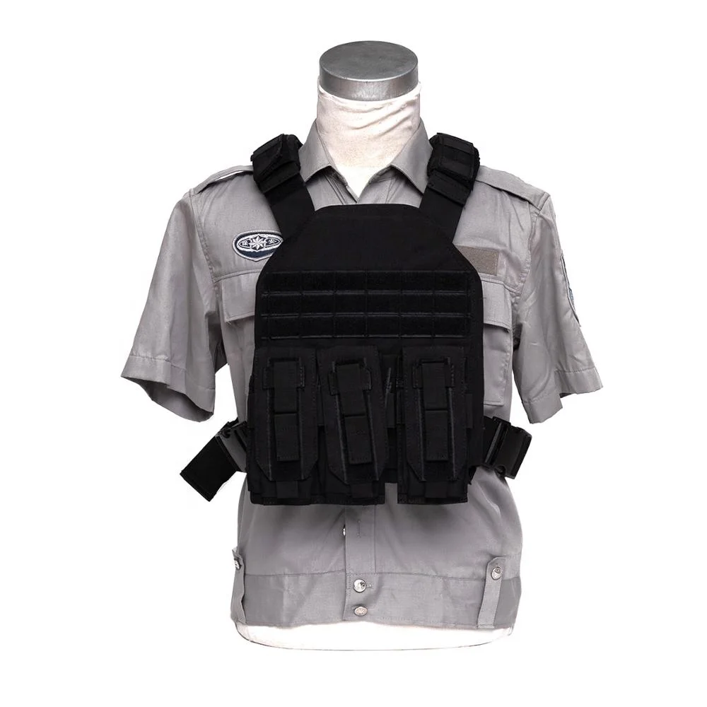 Tactical bullet proof vest plate carrier