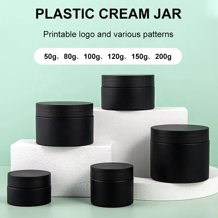 Eco Friendly Cosmetic Packaging Amber Black Hair Oil Shampoo Screw Lid Cap Plastic Jars Yellow Containers 30ml to 500ml
